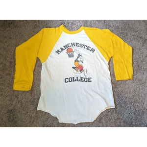 VTG Single Stitch Collegiate Pacfic Walt Disney Productions Manchester Goofy